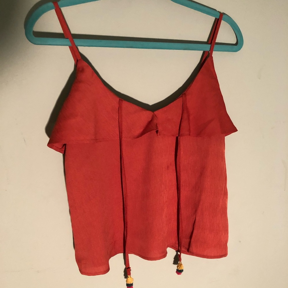 Ruffled Flowy Tank